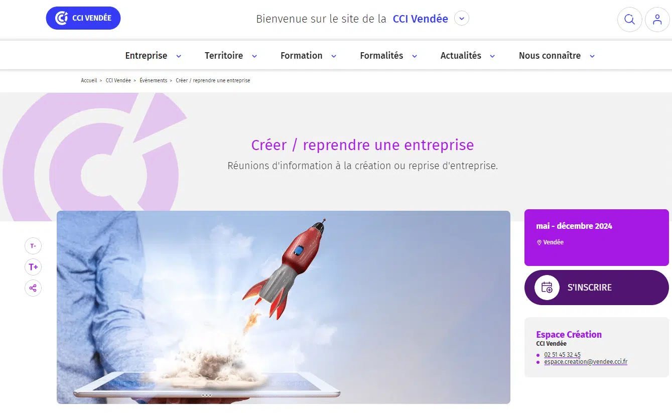 créer reprendre une société
